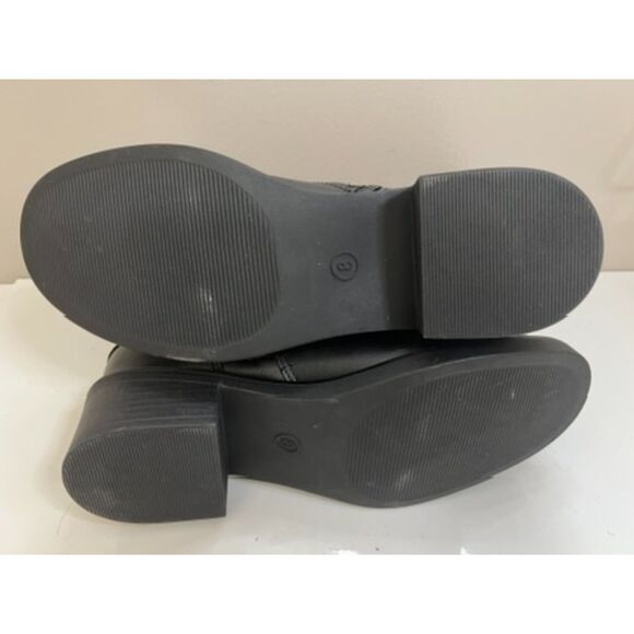 NWT Universal Thread Connor Harness faux black leather biker boot. Size 8 (W). - Picture 7 of 7